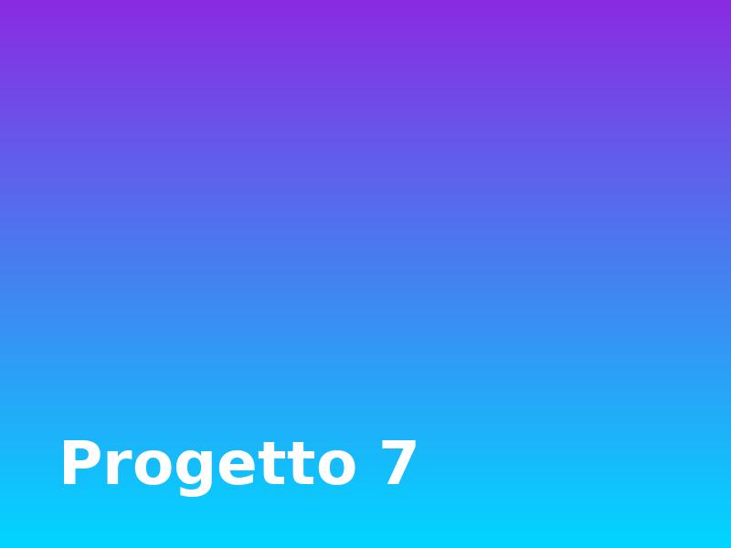 Progetto 7