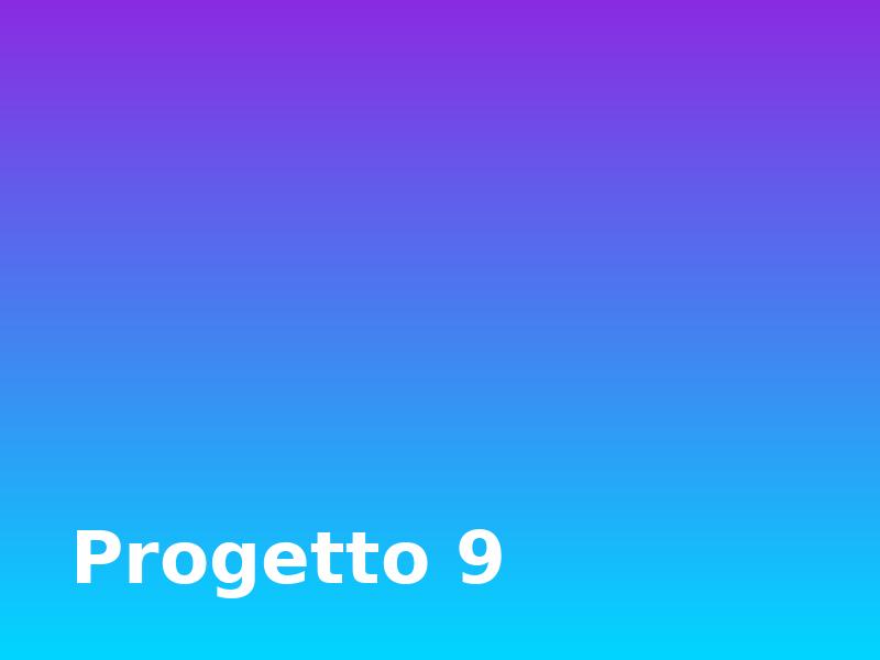 Progetto 9